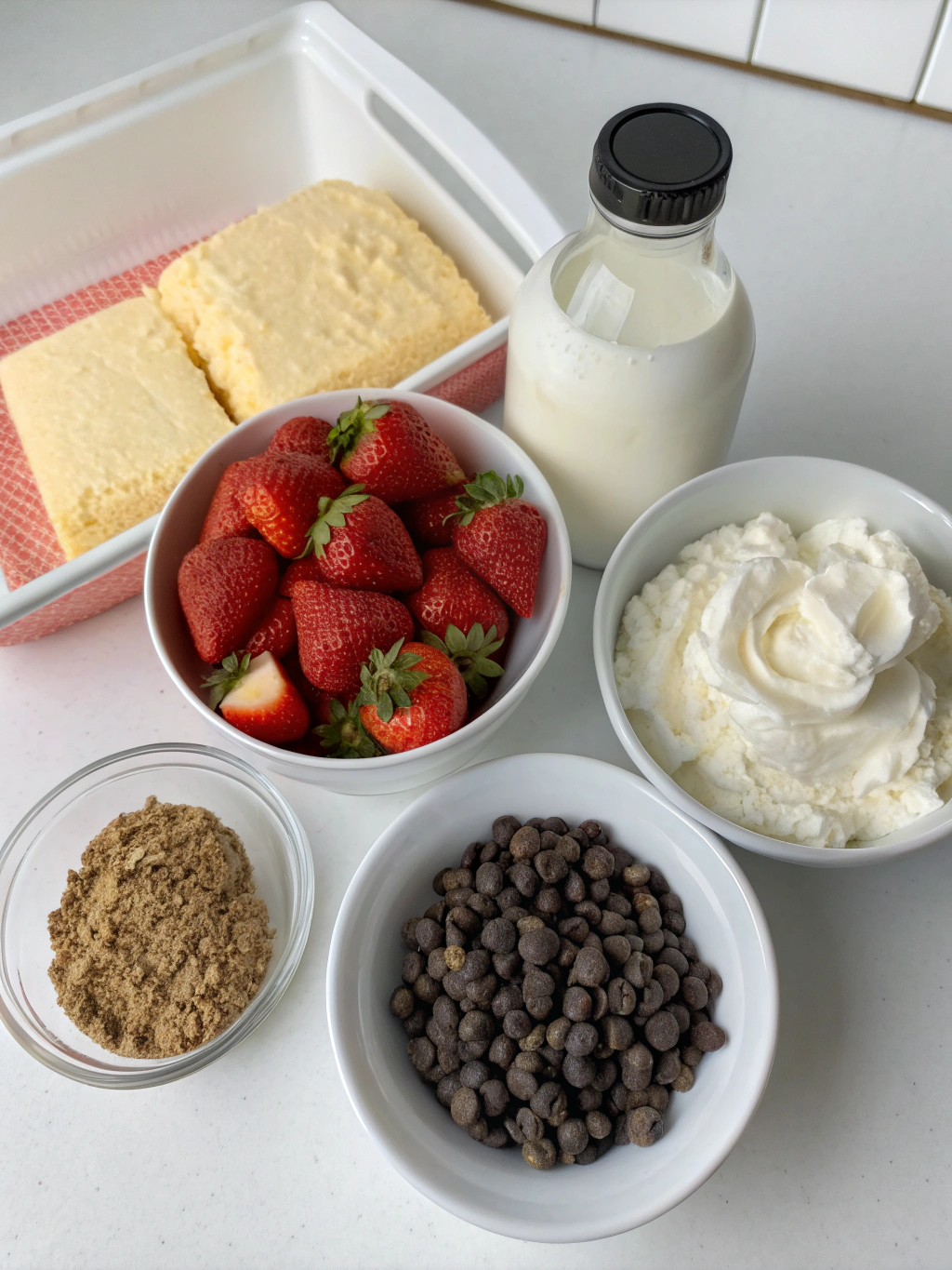 Poke Cake ingredients