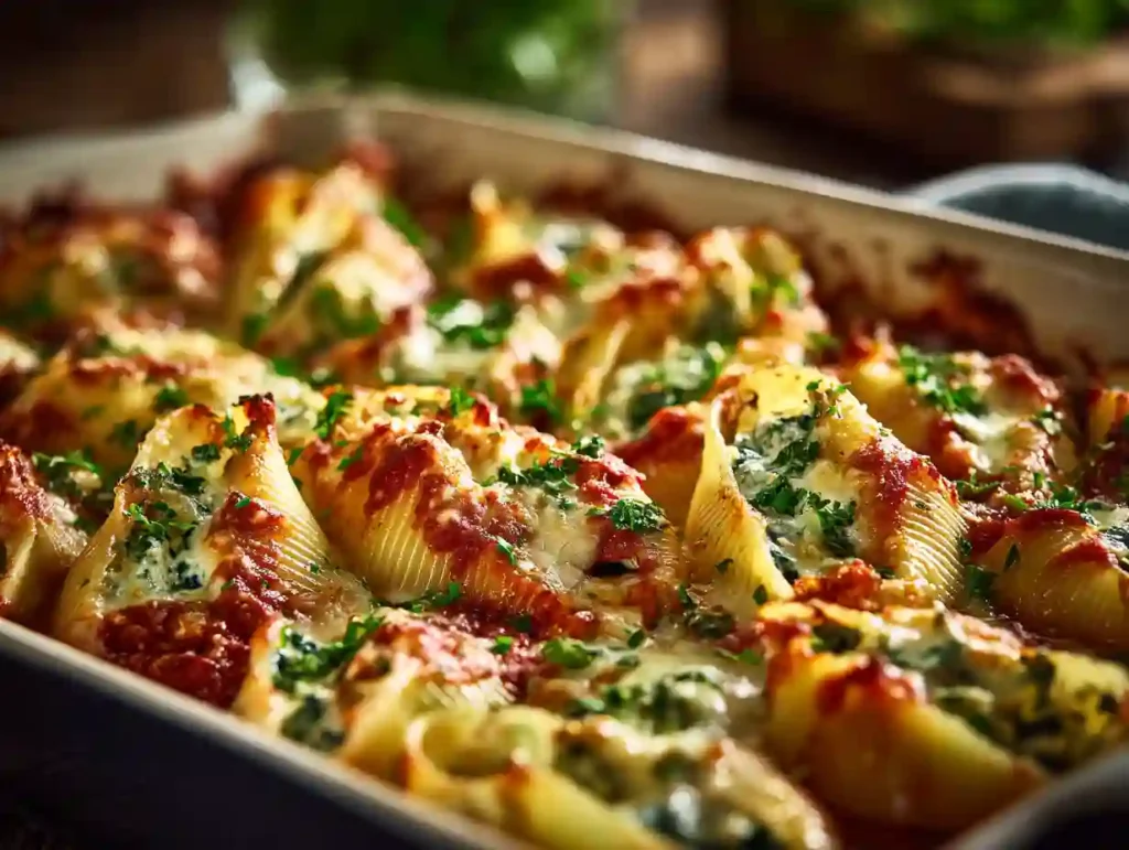 Hearty Stuffed Shells with Ground Beef