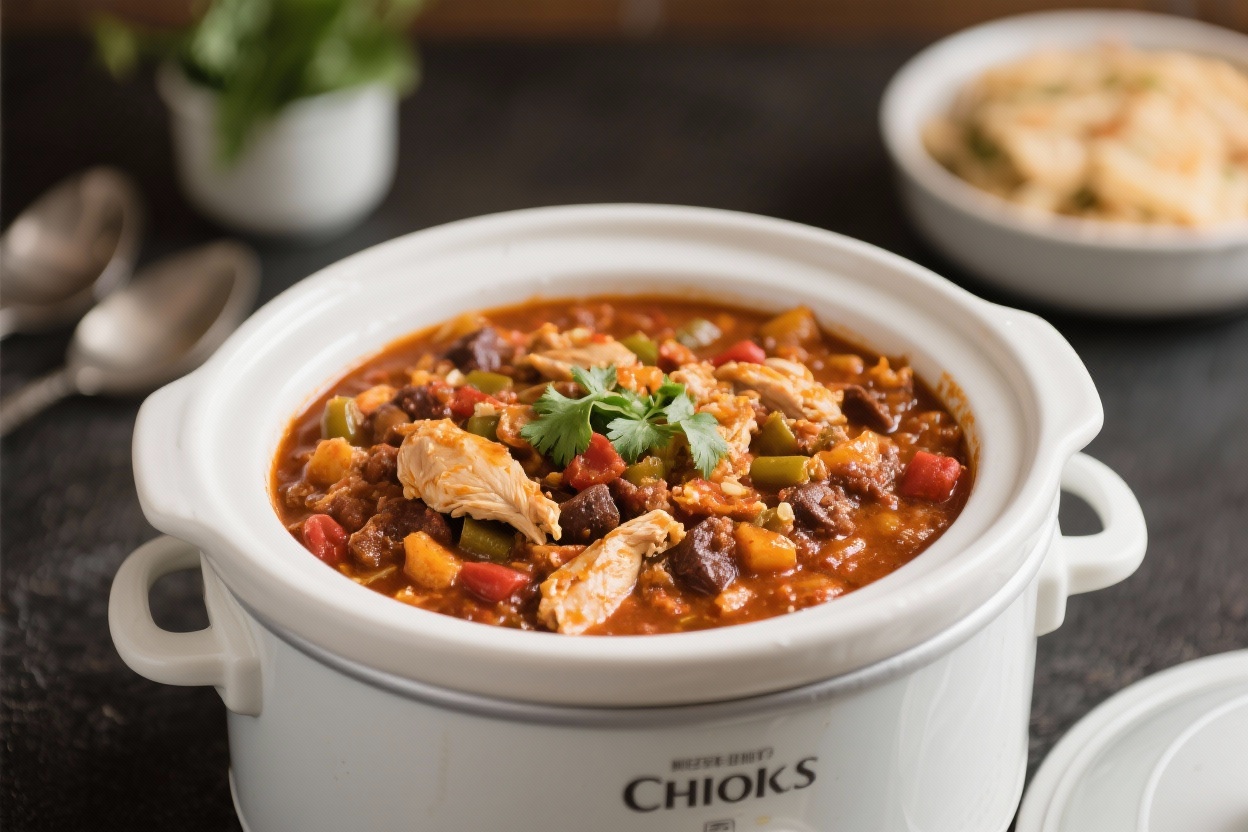 This Chicken Chili Crockpot Recipe Turns Weeknights Into “Set It & Forget It” Legend Status 5 This Chicken Chili Crockpot Recipe Turns Weeknights Into “Set It & Forget It” Legend Status