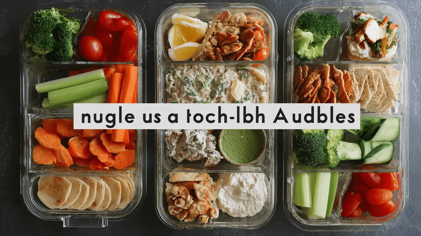 Best Adult Lunch Ideas for Work: Easy & Healthy Meal Prep 2 Three clear meal prep containers filled with healthy and colorful lunch ideas for work, including broccoli, carrots, sweet potatoes, and chicken salad.